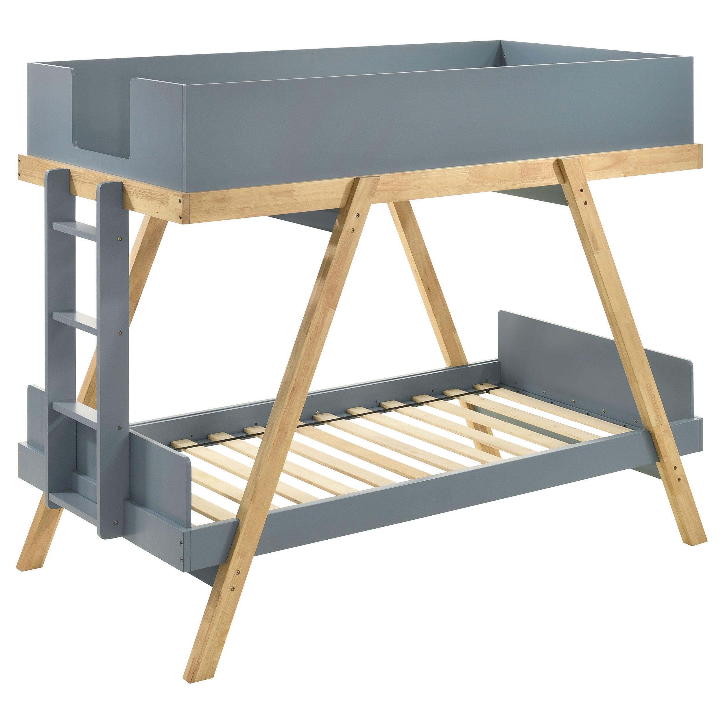 Frankie Wood Twin Over Twin Bunk Bed