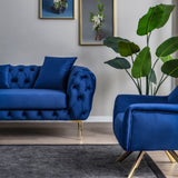 Jessica Sofa (Navy Blue Velvet)