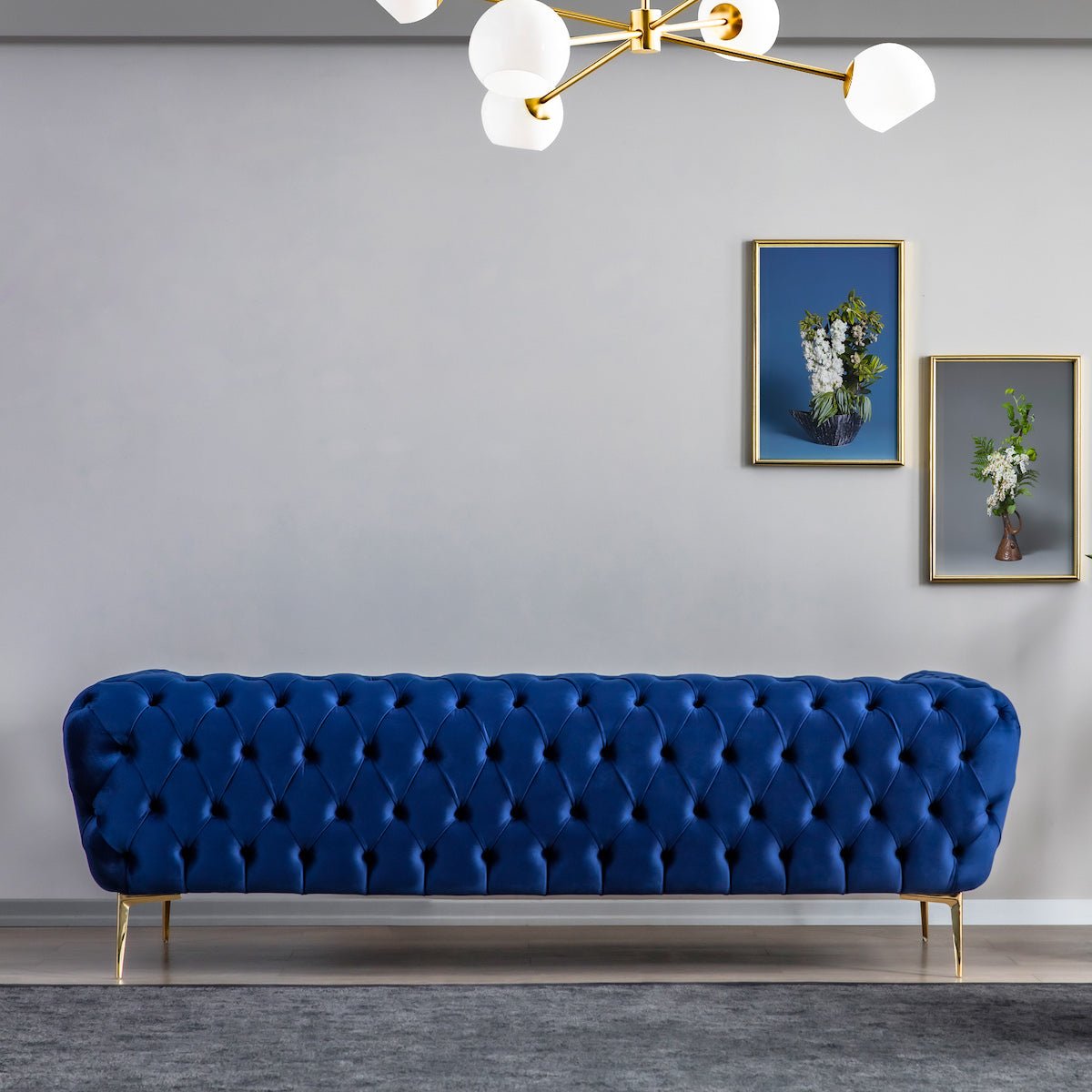 Jessica Sofa (Navy Blue Velvet)