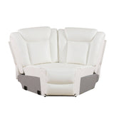 Breathing Leather 3-Piece Living Room Recliner Sofa set