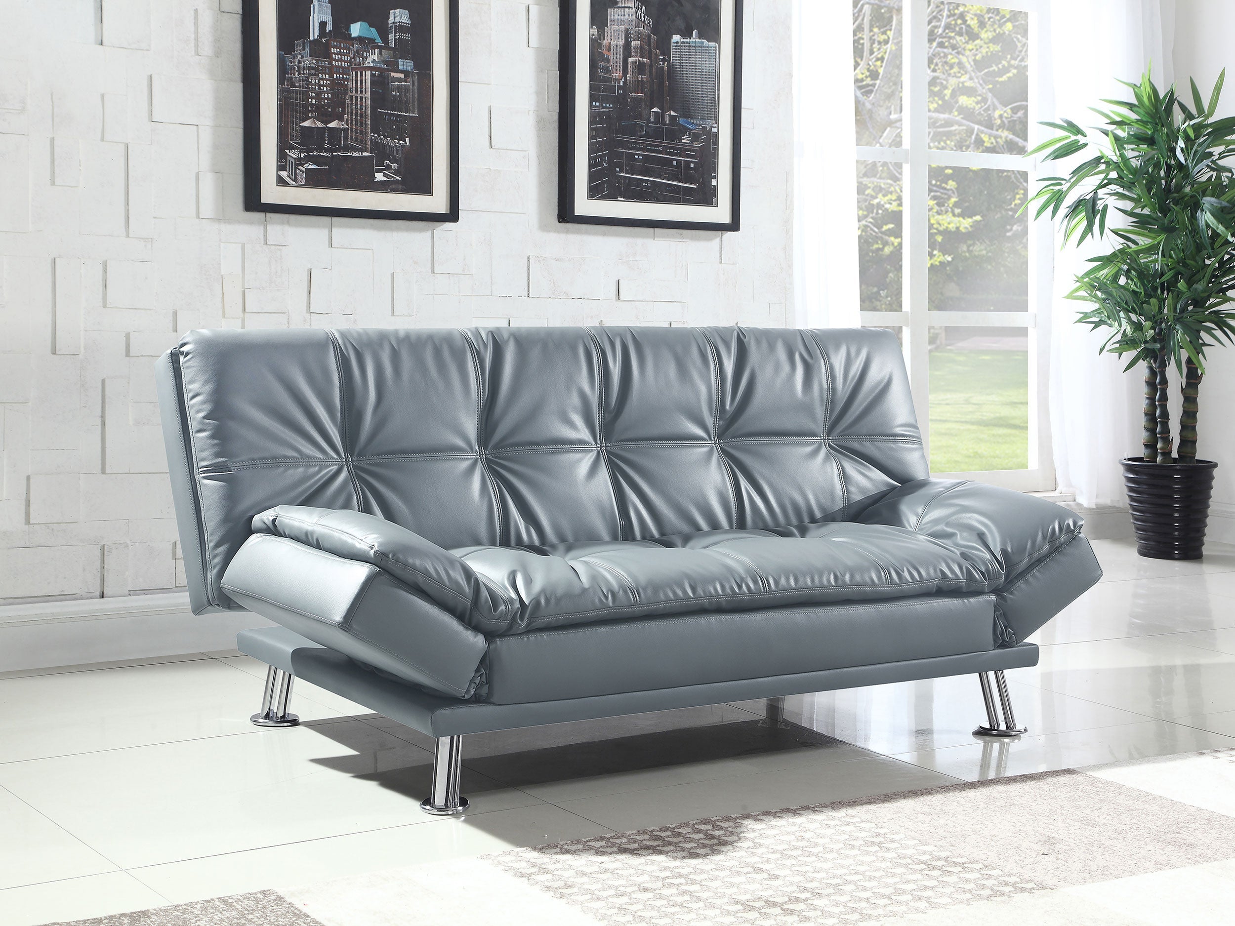 Dilleston Upholstered Tufted Convertible Sofa Bed