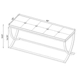 Walton Leatherette Upholstered Tufted Accent Bench