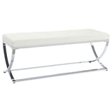 Walton Leatherette Upholstered Tufted Accent Bench
