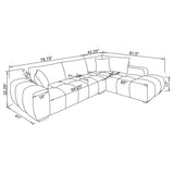 Camacho Upholstered Chaise Sectional Sofa