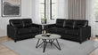 Scotland Faux Leather Upholstered Sofa Set