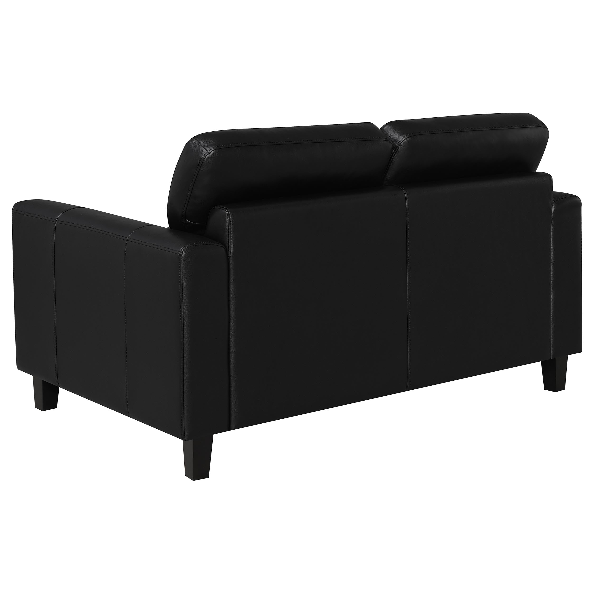 Scotland Faux Leather Upholstered Sofa Set