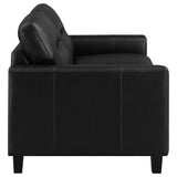 Scotland Faux Leather Upholstered Sofa Set