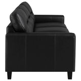 Scotland Faux Leather Upholstered Sofa Set