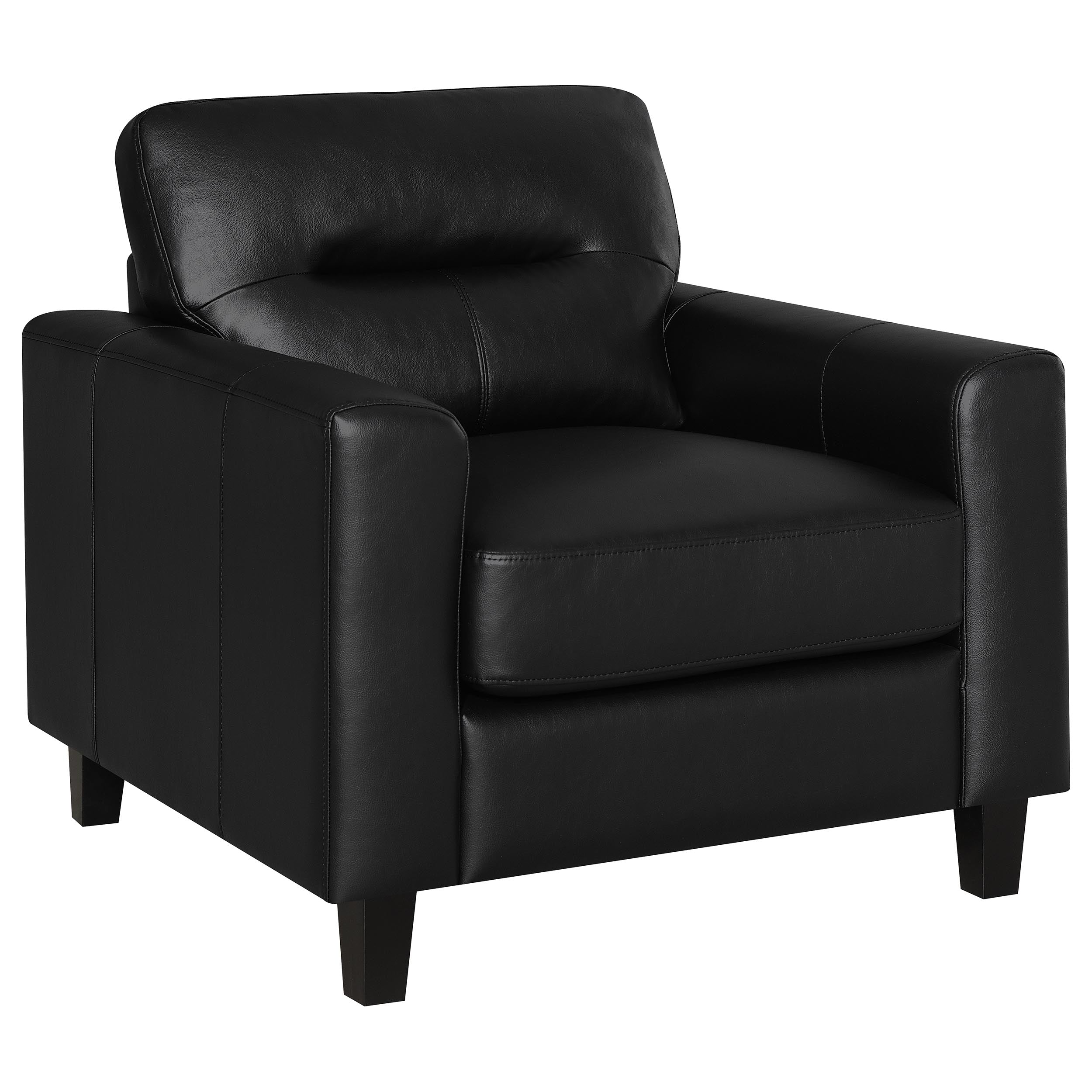 Scotland Faux Leather Upholstered Sofa Set