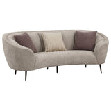 Ellorie Upholstered Curved Sofa Set Beige