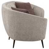 Ellorie Upholstered Curved Sofa Set Beige