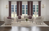 Ellorie Upholstered Curved Sofa Set Beige