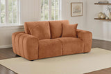 Burnett Chenille Upholstered Wide Arm Loveseat