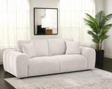 Burnett Chenille Upholstered Wide Arm Sofa