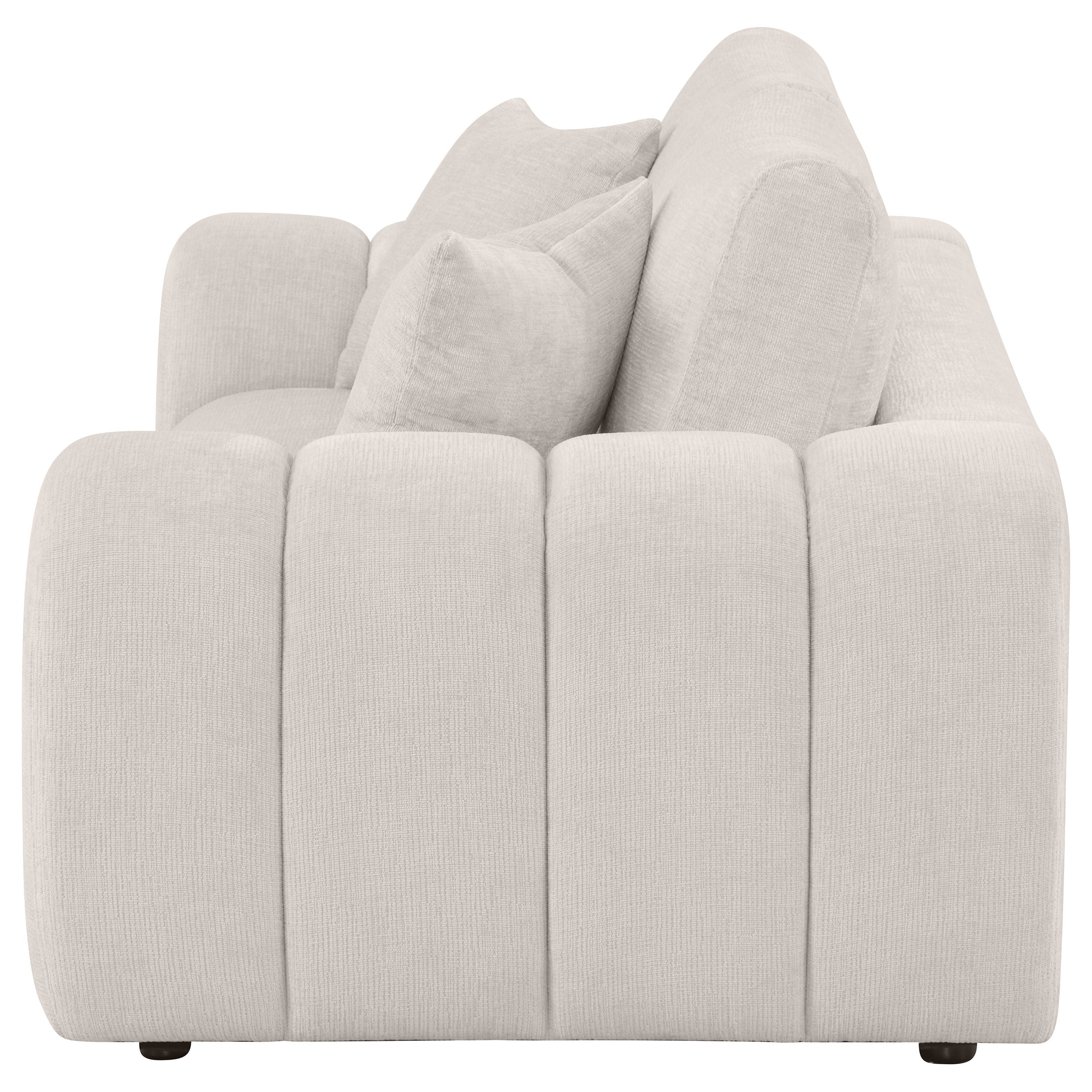 Burnett Chenille Upholstered Wide Arm Loveseat