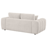 Burnett Chenille Upholstered Wide Arm Loveseat