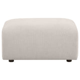 Burnett Chenille Upholstered Ottoman