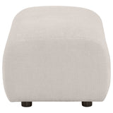 Burnett Chenille Upholstered Ottoman