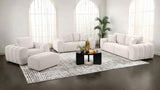 Burnett Chenille Upholstered Ottoman