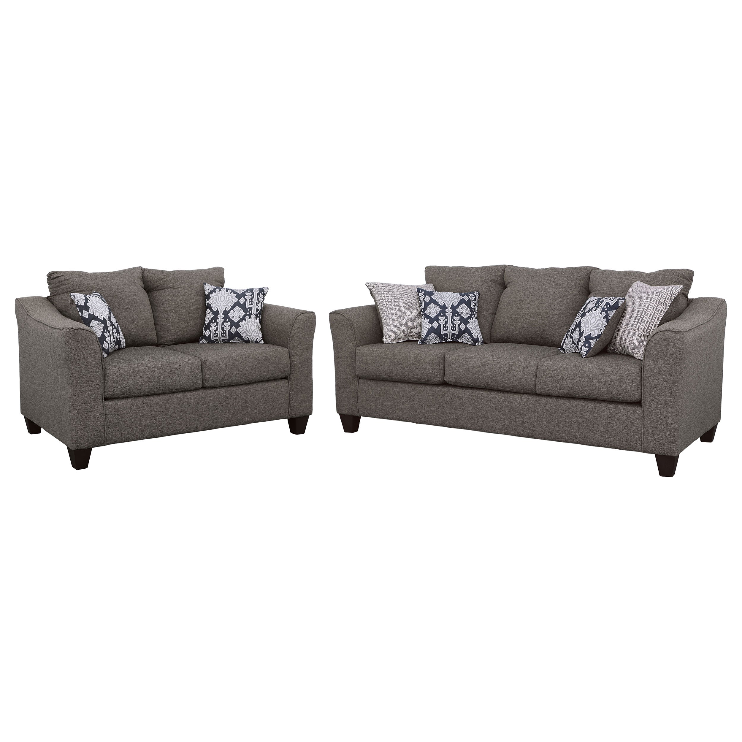 Salizar Upholstered Flared Arm Sofa Set