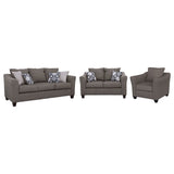 Salizar Upholstered Flared Arm Sofa Set