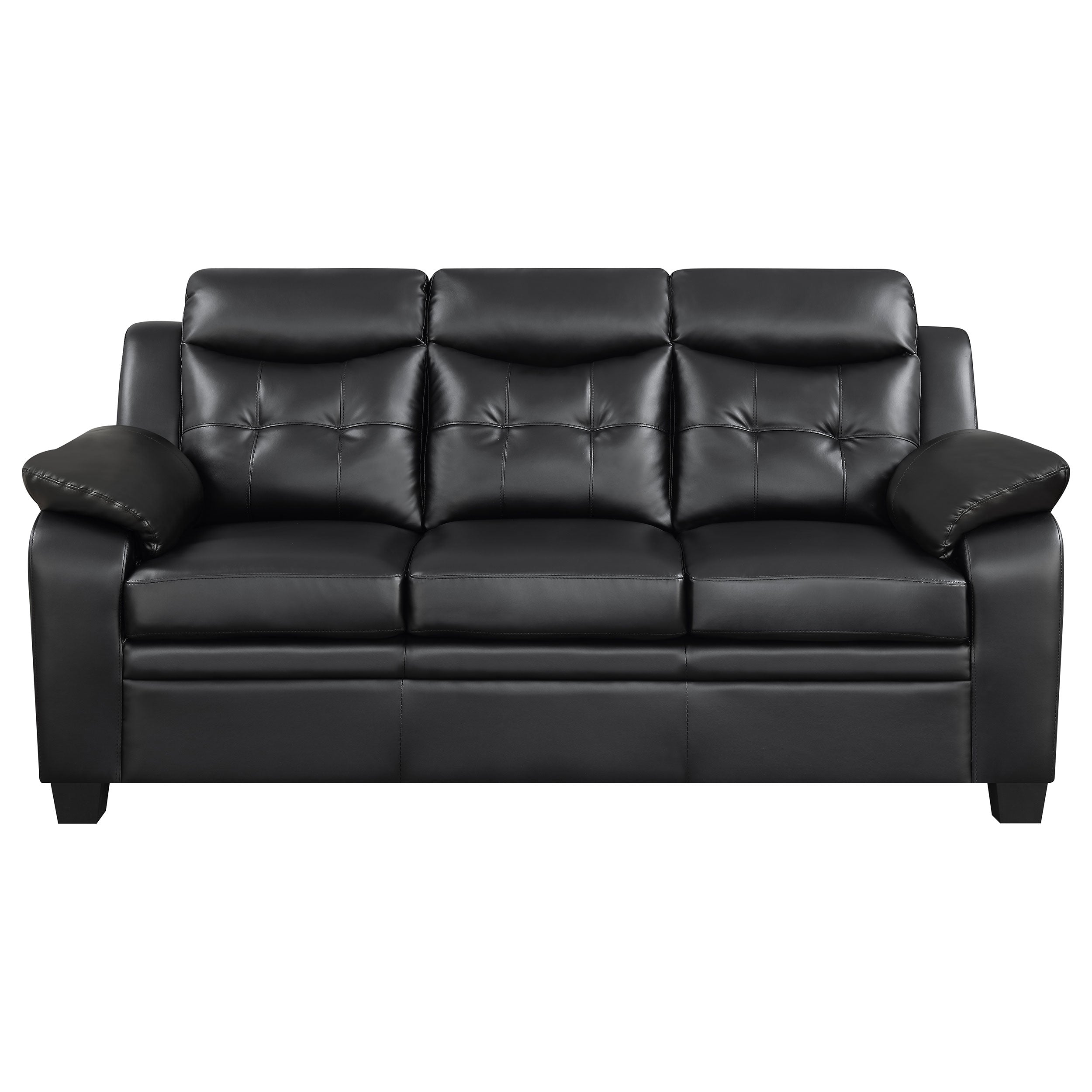 Finley Upholstered Padded Arm Tufted Sofa Set