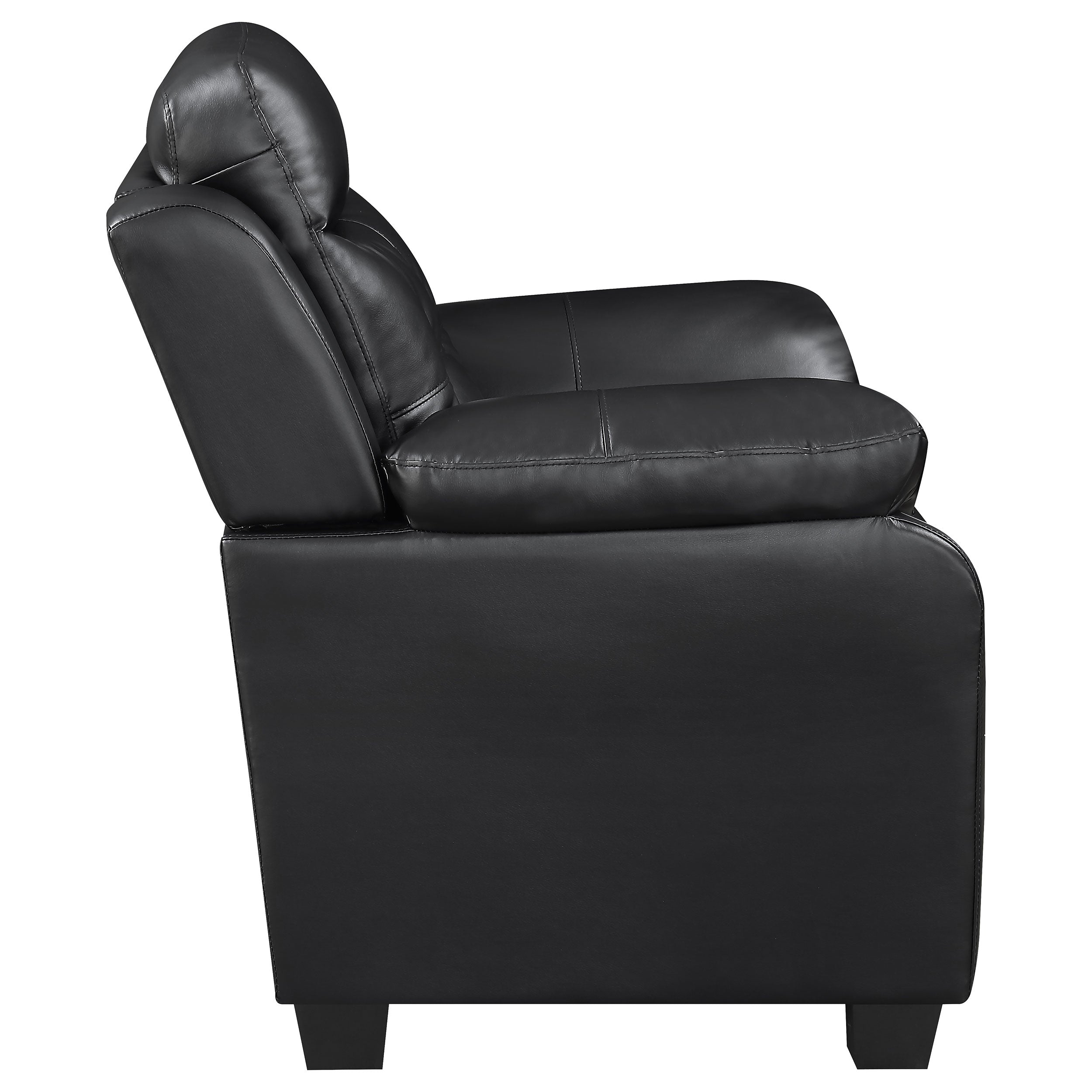 Finley Upholstered Padded Arm Tufted Sofa Set