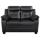 Finley Upholstered Padded Arm Tufted Sofa Set
