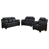 Finley Upholstered Padded Arm Tufted Sofa Set