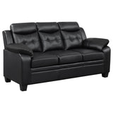 Finley Upholstered Padded Arm Tufted Sofa Set