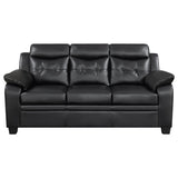Finley Upholstered Padded Arm Tufted Sofa Set