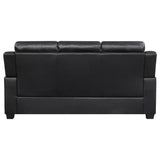Finley Upholstered Padded Arm Tufted Sofa Set