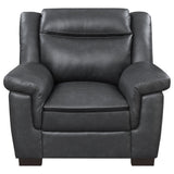 Arabella Upholstered Padded Arm Sofa Set Grey