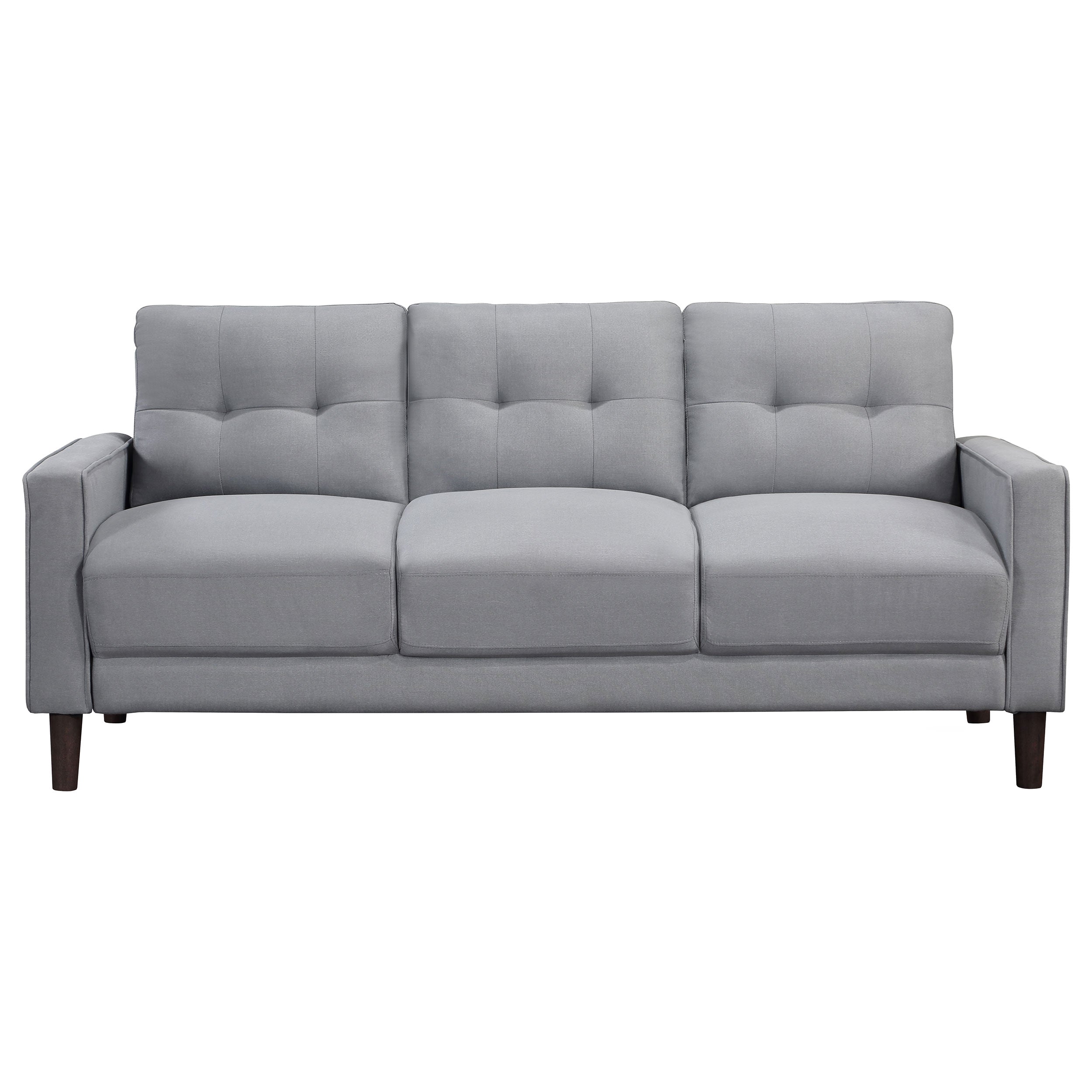 Bowen Upholstered Track Arm Tufted Sofa Set