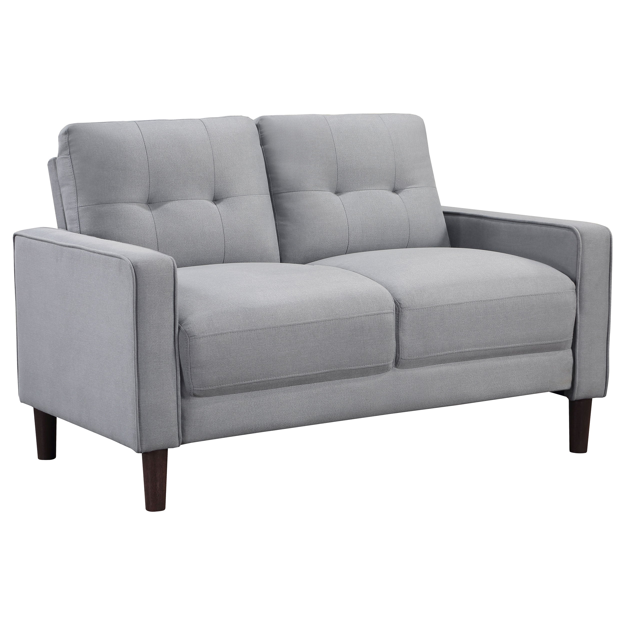 Bowen Upholstered Track Arm Tufted Sofa Set