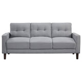 Bowen Upholstered Track Arm Tufted Sofa Set