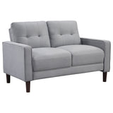 Bowen Upholstered Track Arm Tufted Sofa Set