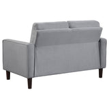 Bowen Upholstered Track Arm Tufted Sofa Set