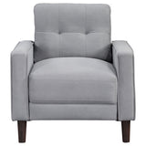 Bowen Upholstered Track Arm Tufted Sofa Set