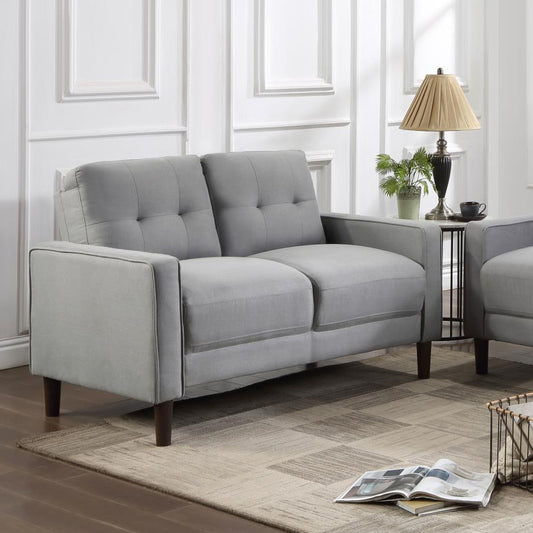 Bowen Upholstered Track Arm Tufted Loveseat