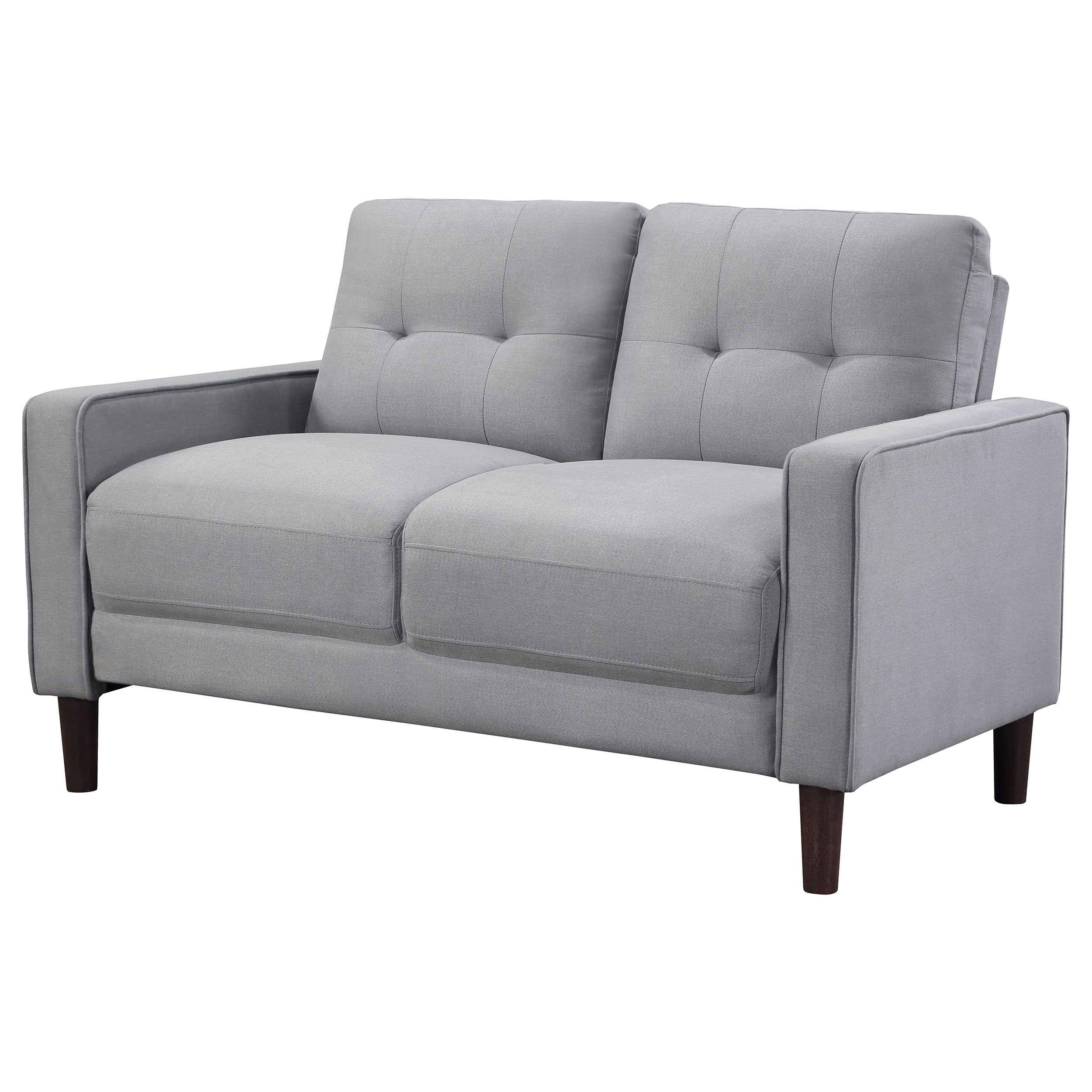 Bowen Upholstered Track Arm Tufted Loveseat