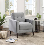 Bowen Upholstered Track Arm Tufted Accent Chair