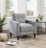 Bowen Upholstered Track Arm Tufted Accent Chair