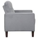 Bowen Upholstered Track Arm Tufted Accent Chair