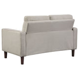 Bowen Upholstered Track Arm Tufted Sofa Set