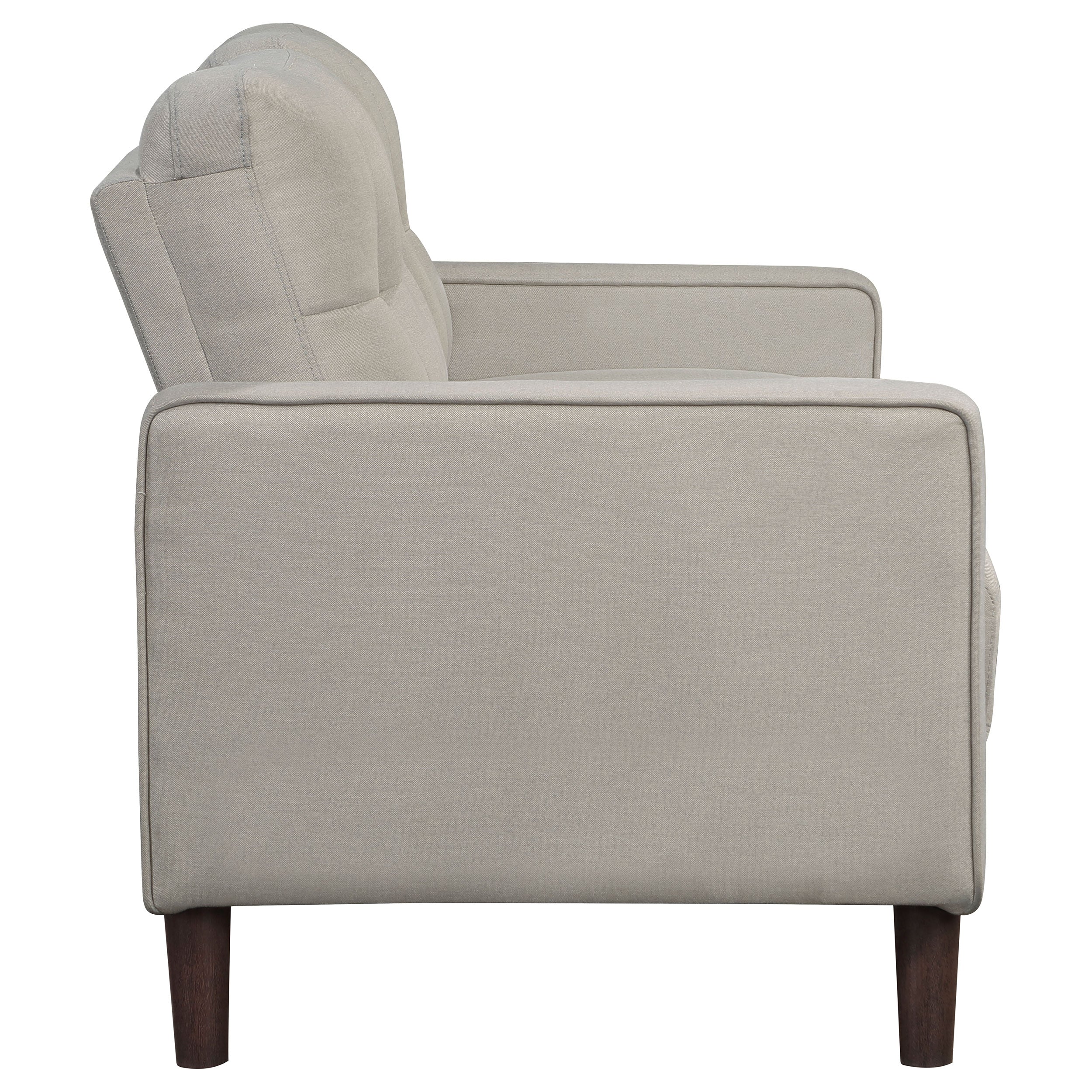 Bowen Upholstered Track Arm Tufted Sofa Set