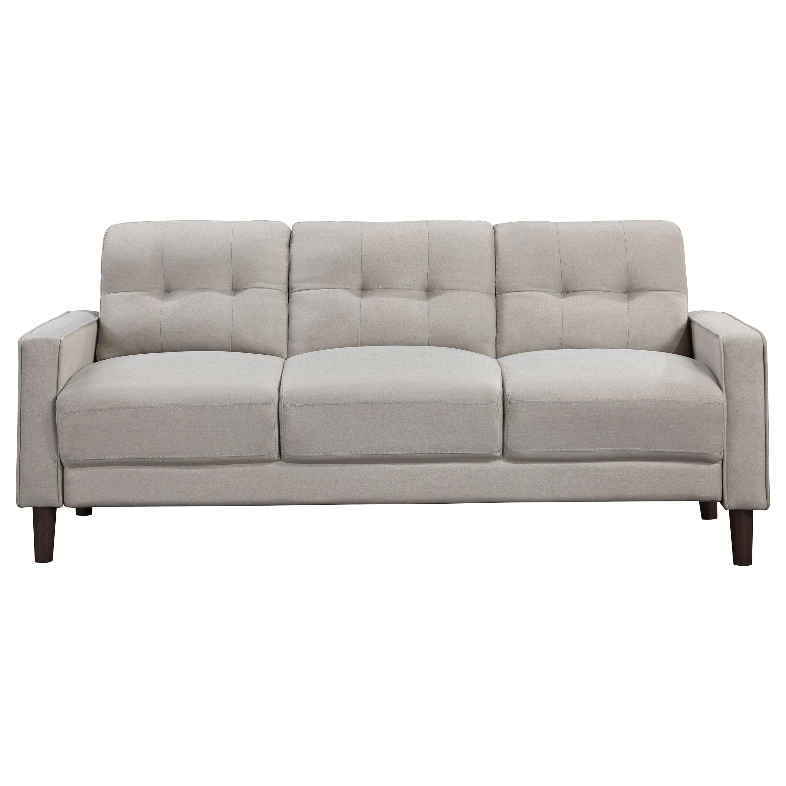 Bowen Upholstered Track Arm Tufted Sofa Set