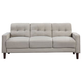 Bowen Upholstered Track Arm Tufted Sofa Set