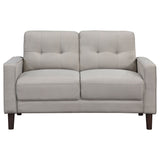 Bowen Upholstered Track Arm Tufted Sofa Set