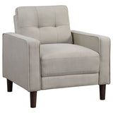Bowen Upholstered Track Arm Tufted Sofa Set